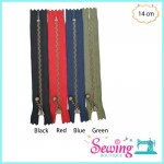 ZIP - BRONZE METAL ZIP (14CM)